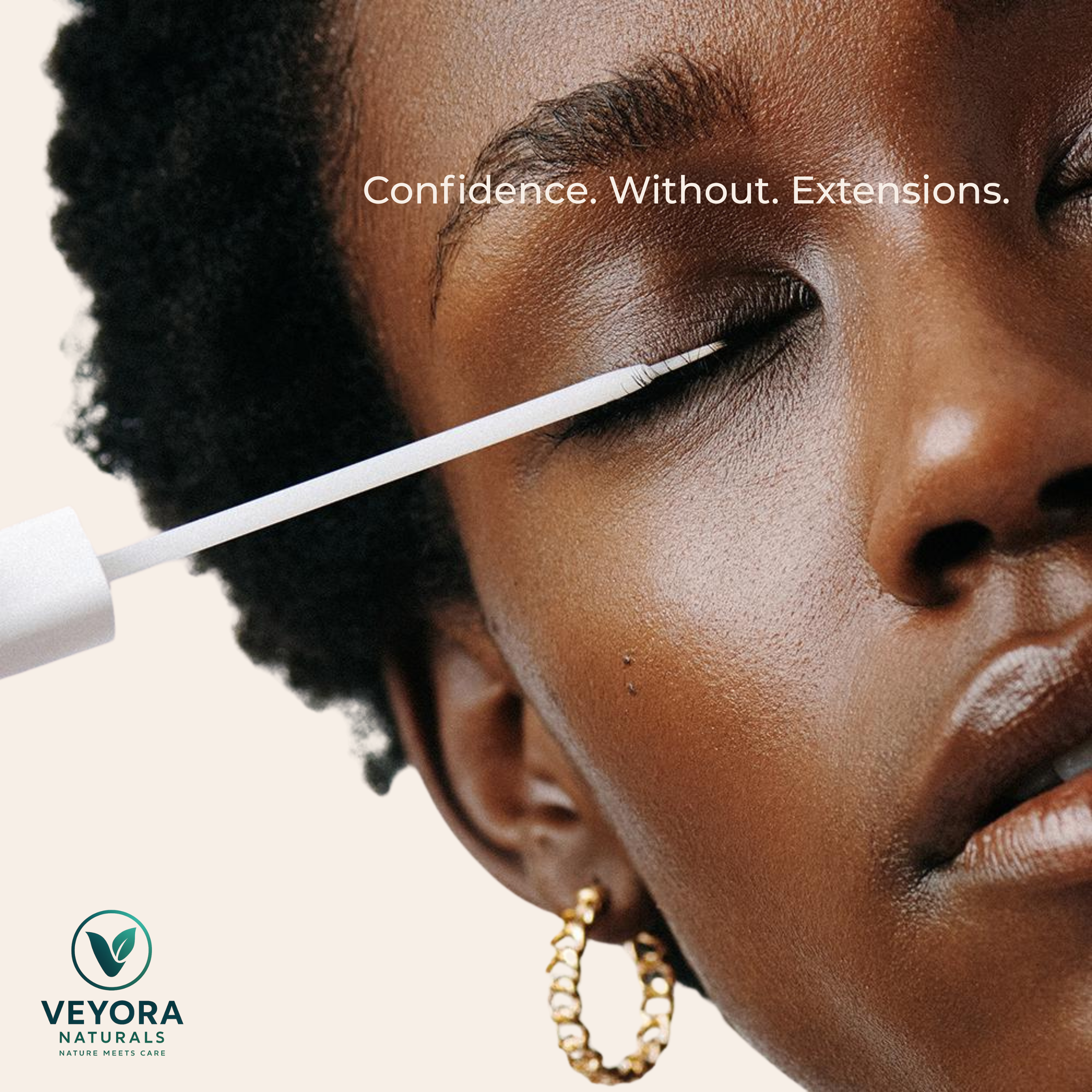 VEYORA Naturals Eyelash Serum with Precision Applicator, 3 ml